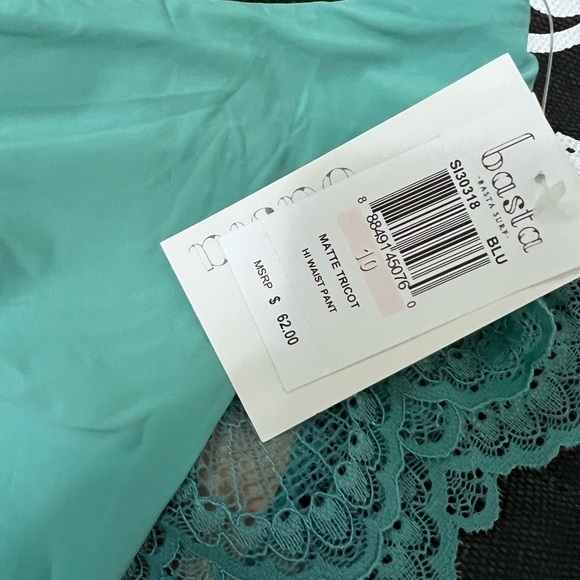 BASTA Lace Matte Tricot High Waist Bikini Bottoms - Picture 6 of 6